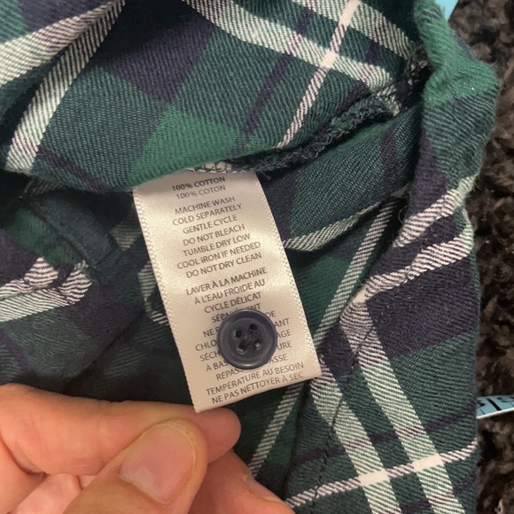 NWOT Beachlunchlounge plaid top 💚💙 - Picture 6 of 7